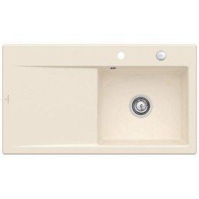 Villeroy & Boch Subway Style 50 FLAT flächenbündige Spüle, Ablaufgarnitur mit Excenterbetätigung, Becken rechts