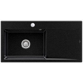 Évier encastrable Villeroy & Boch Subway Style 60, bonde avec commande excentrée, cuve à gauche