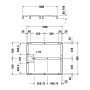 Duravit Fußgestell für Stonetto Duschwanne 100 x 90 cm