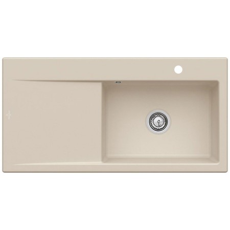 Villeroy & Boch Subway Style 60 Einbauspüle, Ablaufgarnitur mit Handbetätigung, Becken rechts