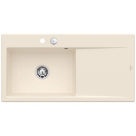 Villeroy & Boch Subway Style 60 FLAT flächenbündige Spüle, Ablaufgarnitur mit Excenterbetätigung, Becken links
