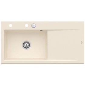Villeroy & Boch Subway Style 60 FLAT flächenbündige Spüle, Ablaufgarnitur mit Excenterbetätigung, Becken links