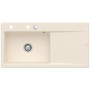 Villeroy & Boch Subway Style 60 FLAT flächenbündige Spüle, Ablaufgarnitur mit Excenterbetätigung, Becken links