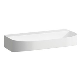 LAUFEN Sonar Waschtisch unterbaufähig 80 x 42 cm, ohne Hahnloch, ohne Überlauf