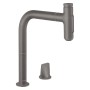 hansgrohe Metris Select M71 2-Loch Einhebel-Küchenmischer 200, Ausziehbrause, 2jet, sBox