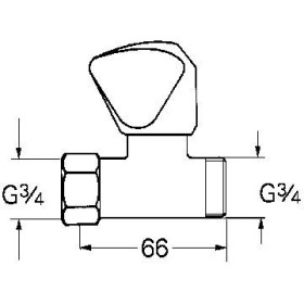 Soupape d'arrêt GROHE Atlanta 1/2"
