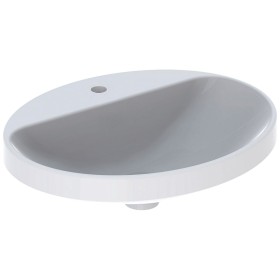Geberit VariForm Einbauwaschtisch 55 x 45 cm, oval, mit Hahnlochbank