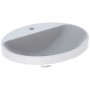 Geberit VariForm Einbauwaschtisch 55 x 45 cm, oval, mit Hahnlochbank