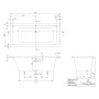 Villeroy & Boch Architectura Solo Badewanne 170 x 80 cm