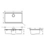 hansgrohe S53 S530-F700 Einbauspüle 700 mit manueller Ablaufgarnitur