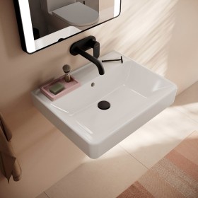 hansgrohe Xanuia Q Waschtisch 600/480 ohne Hahnloch mit Überlauf, SmartClean