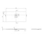 Villeroy & Boch Squaro Infinity Duschwanne, 140 x 70 x 4 cm