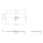 Villeroy & Boch Squaro Infinity Duschwanne, 140 x 75 x 4 cm