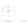 Villeroy & Boch Squaro Infinity Duschwanne, 100 x 70 x 4 cm