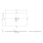 Villeroy & Boch Squaro Infinity Duschwanne, 170 x 100 x 4 cm