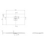 Villeroy & Boch Squaro Infinity Duschwanne, 120 x 70 x 4 cm
