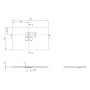 Villeroy & Boch Squaro Infinity Duschwanne, 110 x 70 x 4 cm