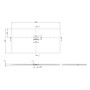 Villeroy & Boch Squaro Infinity Duschwanne, 180 x 90 x 4 cm