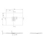 Villeroy & Boch Squaro Infinity Duschwanne, 110 x 80 x 4 cm