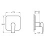 VitrA Root Square Einhebel-Brausearmatur für Unterputz