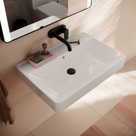 hansgrohe Xanuia Q Waschtisch 700/480 ohne Hahnloch mit Überlauf, SmartClean