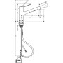 hansgrohe Zesis M33 Einhebel-Küchenarmatur 150, Ausziehbrause, 2 Strahlarten, Schlauchbox (sBox) lite