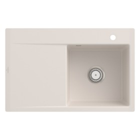 Villeroy & Boch Subway Style 45 FLAT flächenbündige Spüle, Ablaufgarnitur mit Handbetätigung, Becken rechts