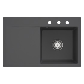 Villeroy & Boch Subway Style 45 FLAT flächenbündige Spüle, Ablaufgarnitur mit Handbetätigung, Becken rechts