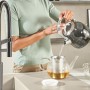 Villeroy & Boch Subway Style 45 FLAT flächenbündige Spüle, Ablaufgarnitur mit Handbetätigung, Becken rechts