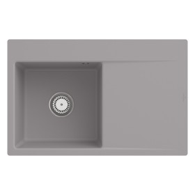 Villeroy & Boch Subway Style 45 FLAT flächenbündige Spüle, Ablaufgarnitur mit Handbetätigung, Becken links