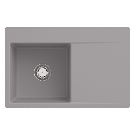 Villeroy & Boch Subway Style 45 FLAT flächenbündige Spüle, Ablaufgarnitur mit Handbetätigung, Becken links