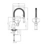 Villeroy & Boch Steel Expert Compact Window Küchenarmatur, aus Edelstahl