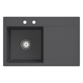 Villeroy & Boch Subway Style 45 FLAT flächenbündige Spüle, Ablaufgarnitur mit Handbetätigung, Becken links