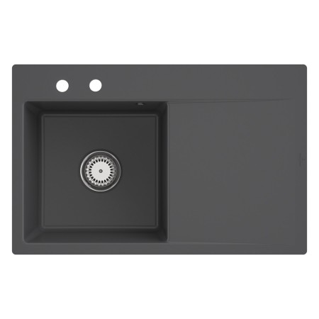 Villeroy & Boch Subway Style 45 FLAT flächenbündige Spüle, Ablaufgarnitur mit Handbetätigung, Becken links