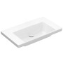 Villeroy & Boch Subway 3.0 Schrankwaschtisch 80 cm, ohne Hahnloch, ohne Überlauf