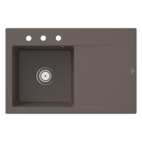 Villeroy & Boch Subway Style 45 Einbauspüle, Ablaufgarnitur mit Handbetätigung, Becken links
