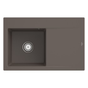 Villeroy & Boch Subway Style 45 Einbauspüle, Ablaufgarnitur mit Handbetätigung, Becken links