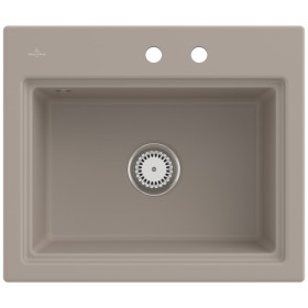 Villeroy & Boch Subway Style 60 S Einbauspüle, Ablaufgarnitur mit Handbetätigung, inkl. Abtropfgitter
