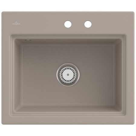 Villeroy & Boch Subway Style 60 S Einbauspüle, Ablaufgarnitur mit Handbetätigung, inkl. Abtropfgitter