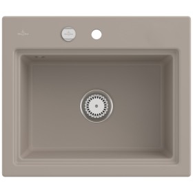 Villeroy & Boch Subway Style 60 S Einbauspüle, Ablaufgarnitur mit Excenterbetätigung, inkl. Abtropfgitter