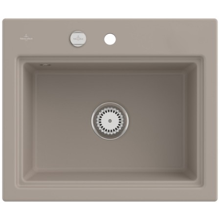 Villeroy & Boch Subway Style 60 S Einbauspüle, Ablaufgarnitur mit Excenterbetätigung, inkl. Abtropfgitter