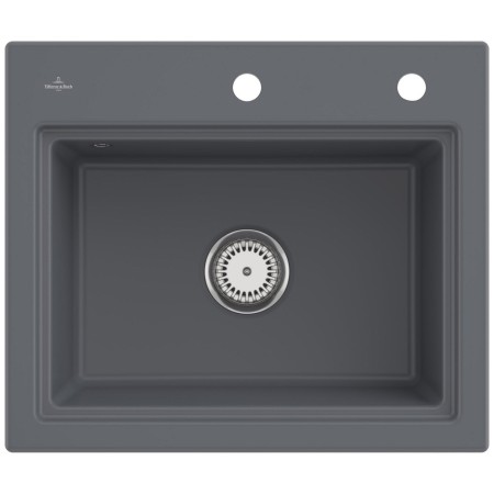 Villeroy & Boch Subway Style 60 S Einbauspüle, Ablaufgarnitur mit Handbetätigung, inkl. Abtropfgitter