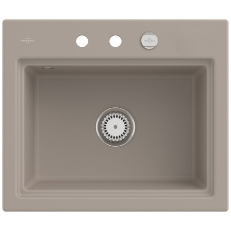 Villeroy & Boch Subway Style 60 S Einbauspüle, Ablaufgarnitur mit Excenterbetätigung, inkl. Abtropfgitter