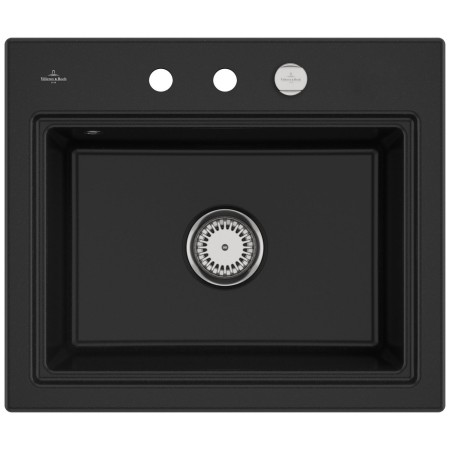 Villeroy & Boch Subway Style 60 S Einbauspüle, Ablaufgarnitur mit Excenterbetätigung, inkl. Abtropfgitter
