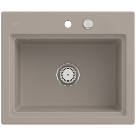 Villeroy & Boch Subway Style 60 S Einbauspüle, Ablaufgarnitur mit Excenterbetätigung, inkl. Abtropfgitter