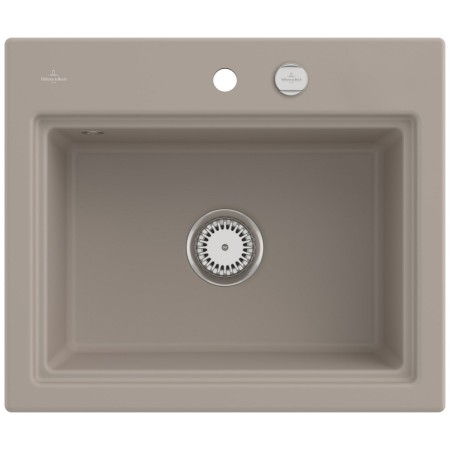 Villeroy & Boch Subway Style 60 S Einbauspüle, Ablaufgarnitur mit Excenterbetätigung, inkl. Abtropfgitter