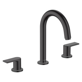 hansgrohe Vernis Shape 3-Loch Waschtischarmatur mit Zugstangen-Ablaufgarnitur