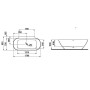 LAUFEN LUA wandangebundene Badewanne 170 x 85,5 cm