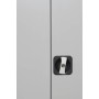 Wolfstahl Büro Stahlschrank - Aktenschrank Lichtgrau abschliessbar 80x38x100cm, aufgebaut