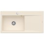 Villeroy & Boch Subway Style 60 FLAT flächenbündige Spüle, Ablaufgarnitur mit Excenterbetätigung, Becken links